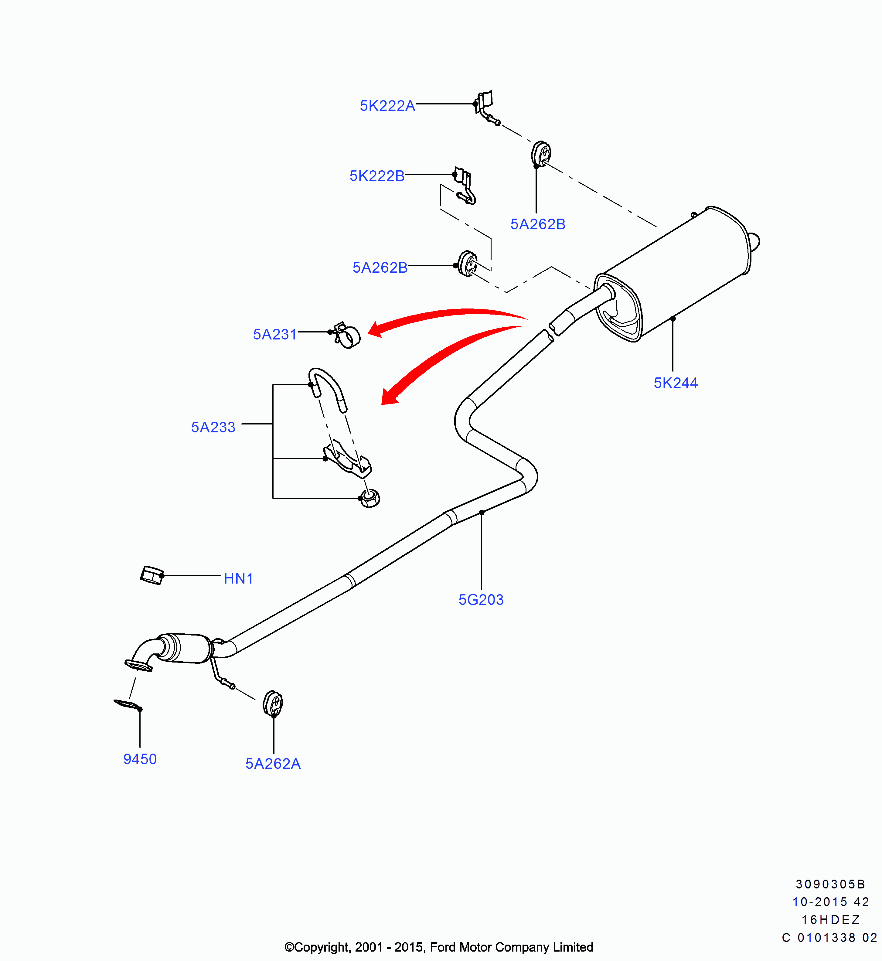 FORD 1 223 916 - Lagerbuchse, Stabilisator parts5.com