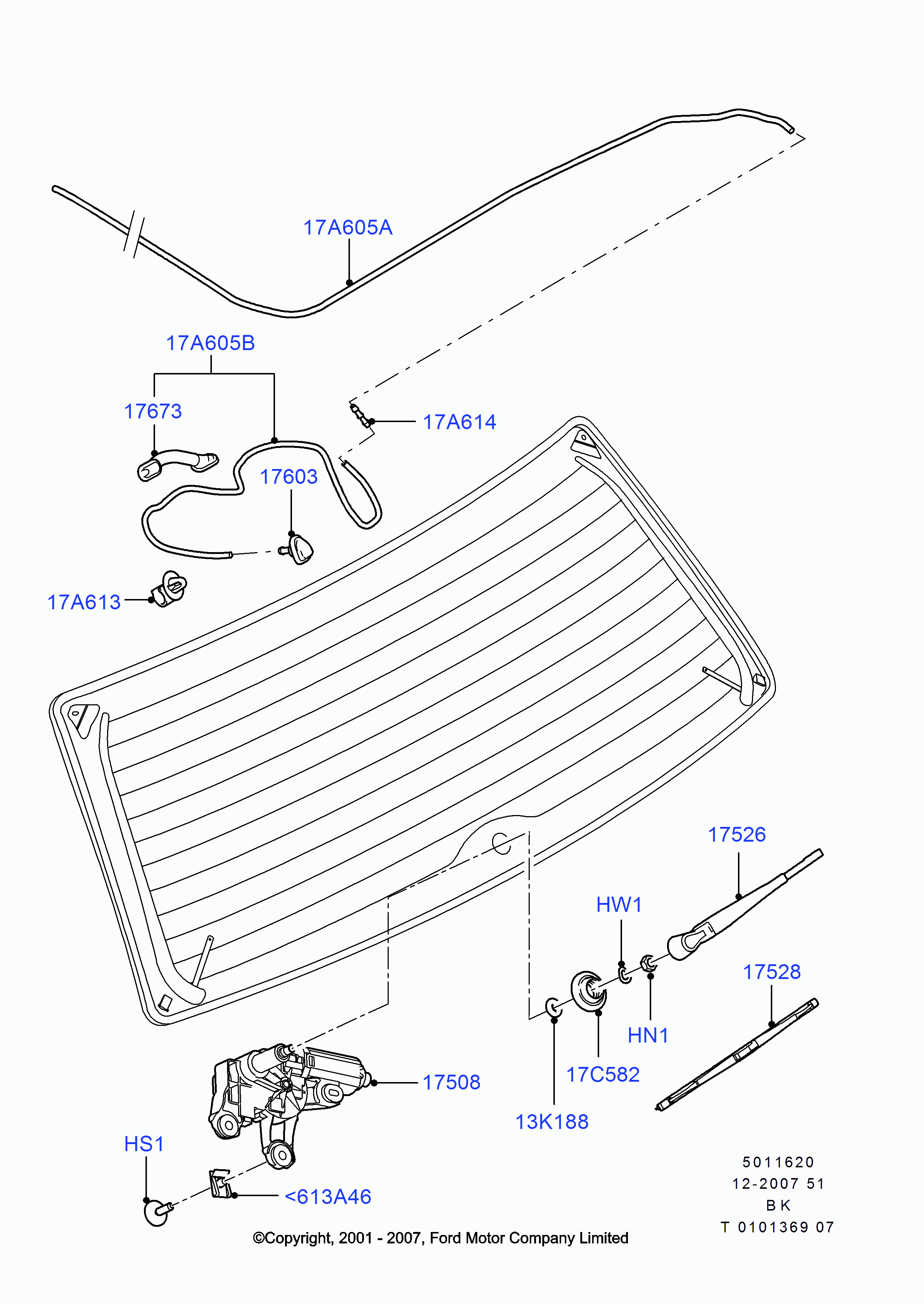 FORD 1713250 - Wischblatt parts5.com