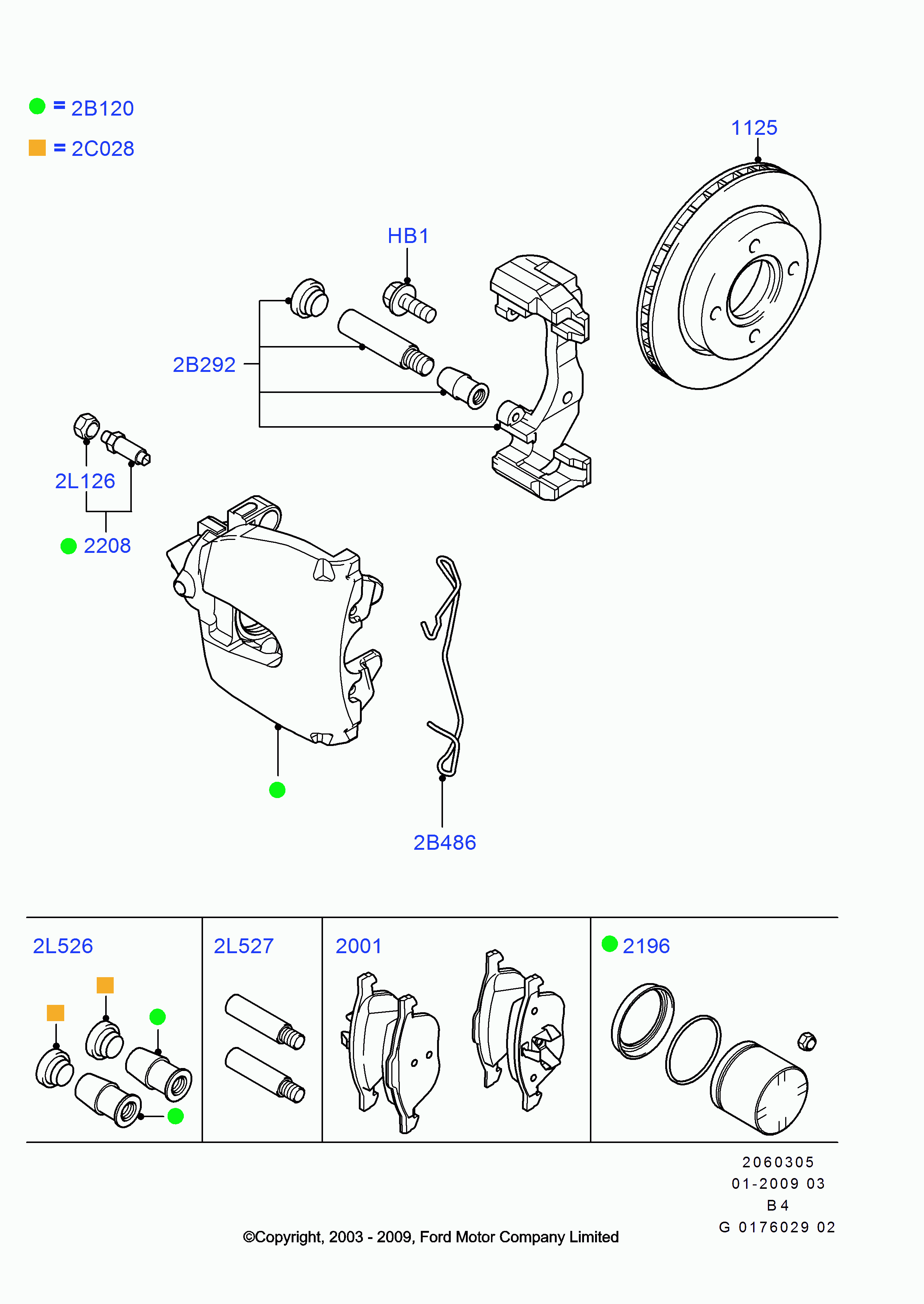 FORD 1682876 - Kočno sedlo parts5.com