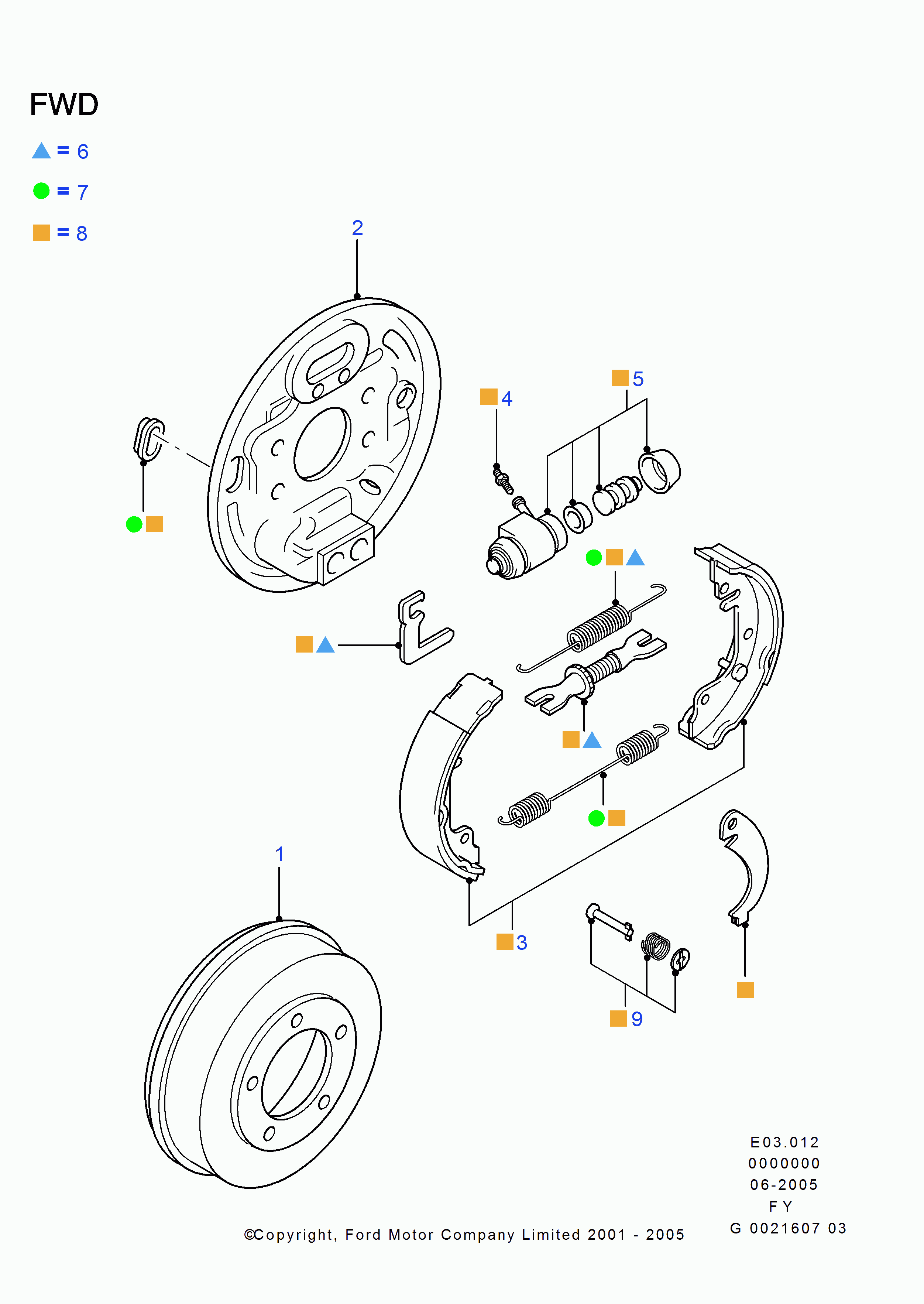 FORD 4055730 - Спирачно цилиндърче на колелото parts5.com