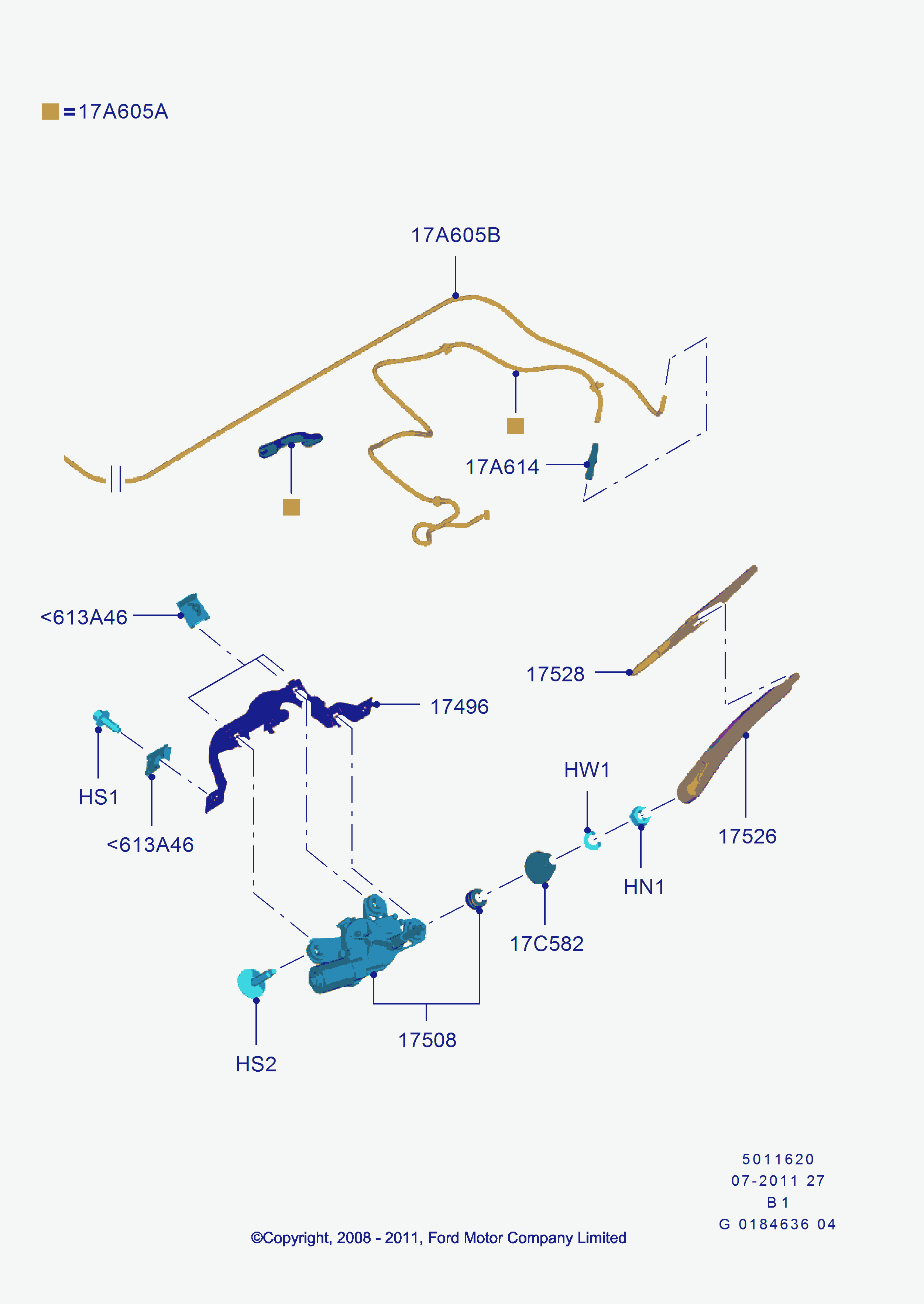 FORD 1462914 - Törlőlapát parts5.com