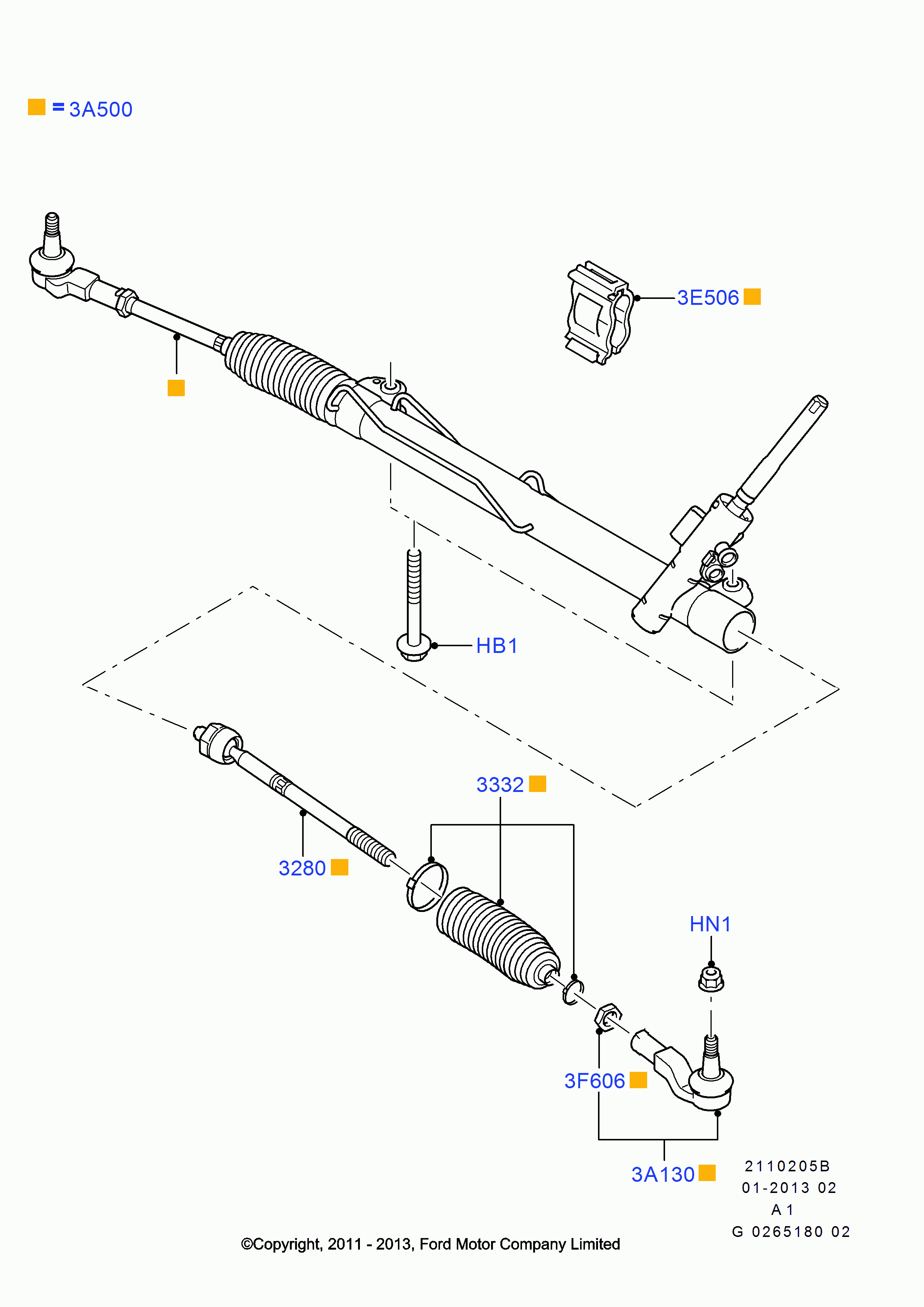 FORD 1 433 372 - Manżeta riadenia - opravná sada parts5.com