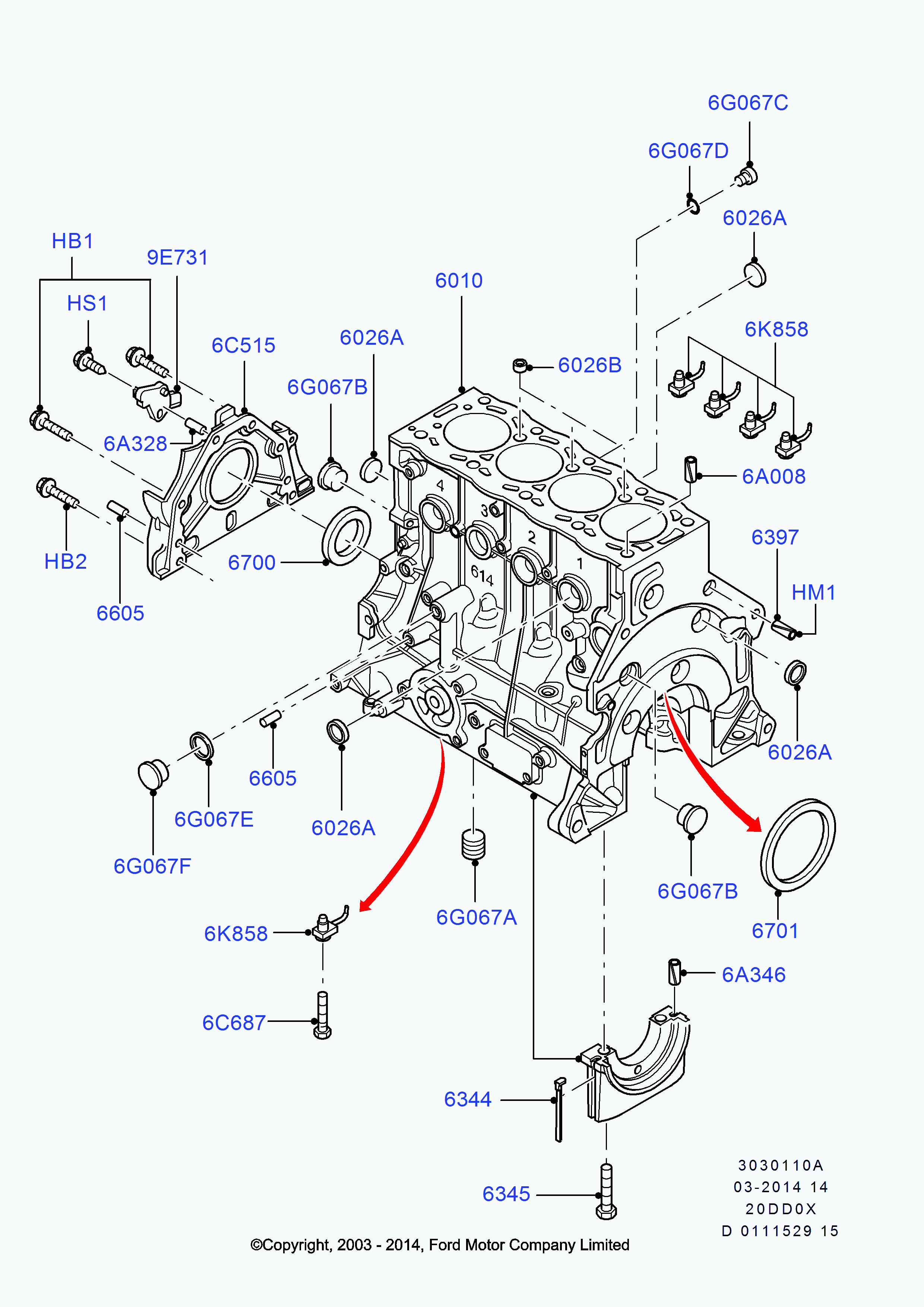 FORD 1 826 504 - Уплотняющее кольцо, коленчатый вал parts5.com