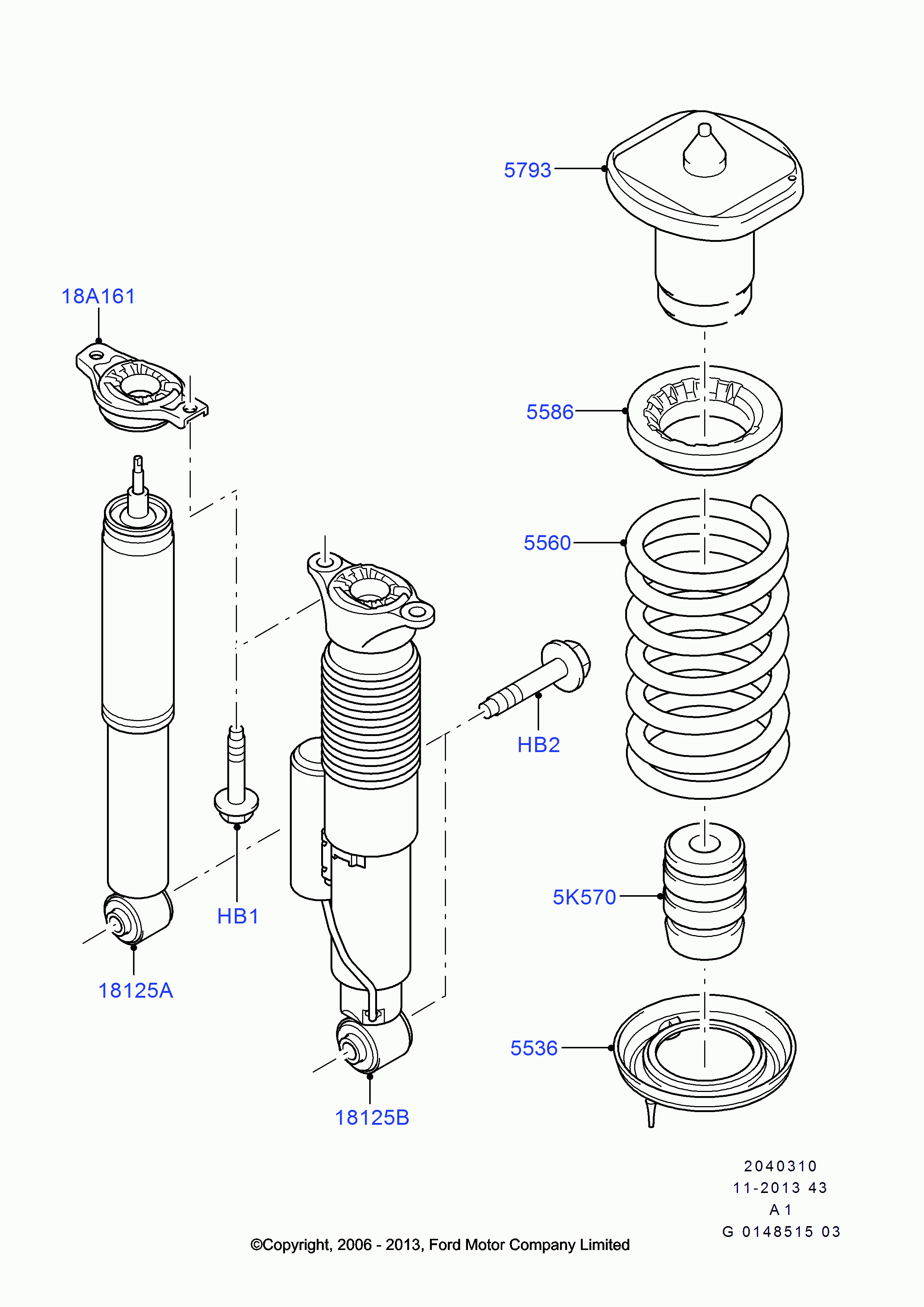 FORD USA 1746172 - Shock Absorber parts5.com