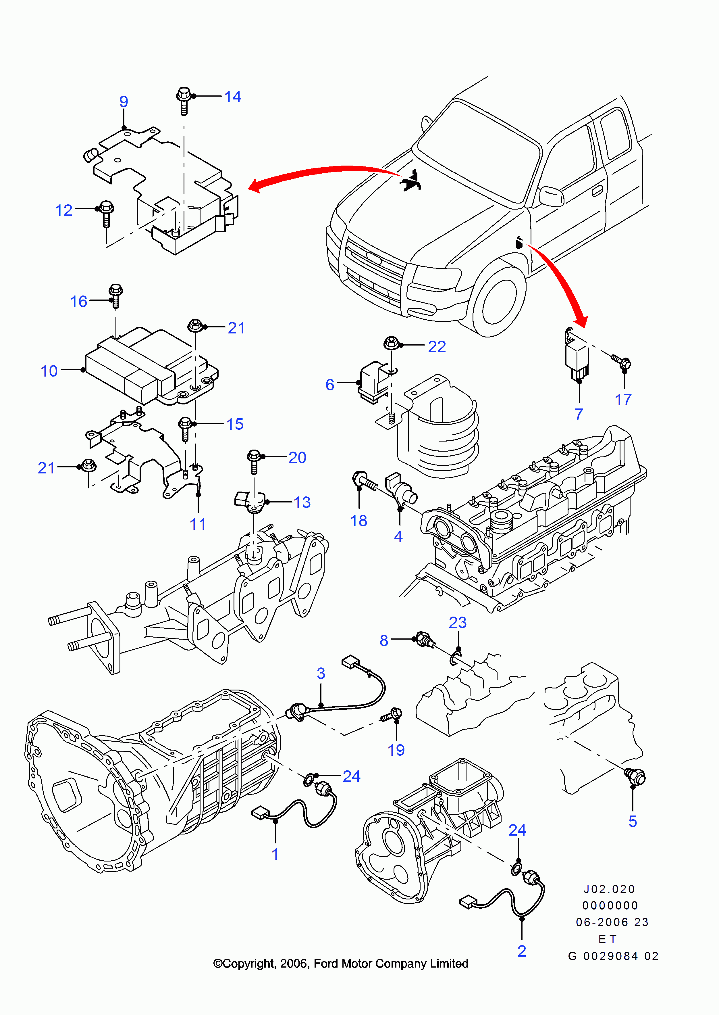 FORD 1 448 377 - Andur,Jahutusvedeliku temp. parts5.com