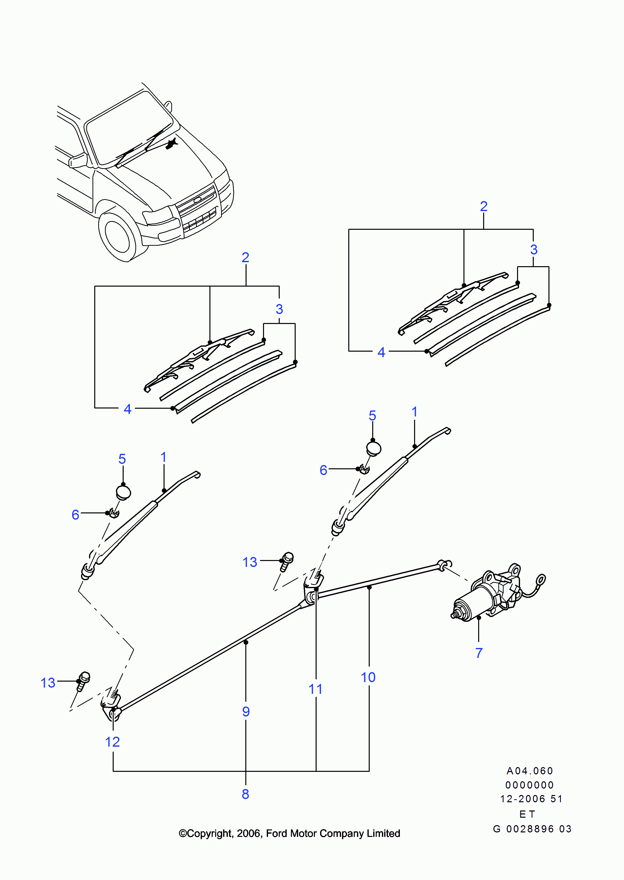 FORD 1 714 326 - Щетка стеклоочистителя parts5.com