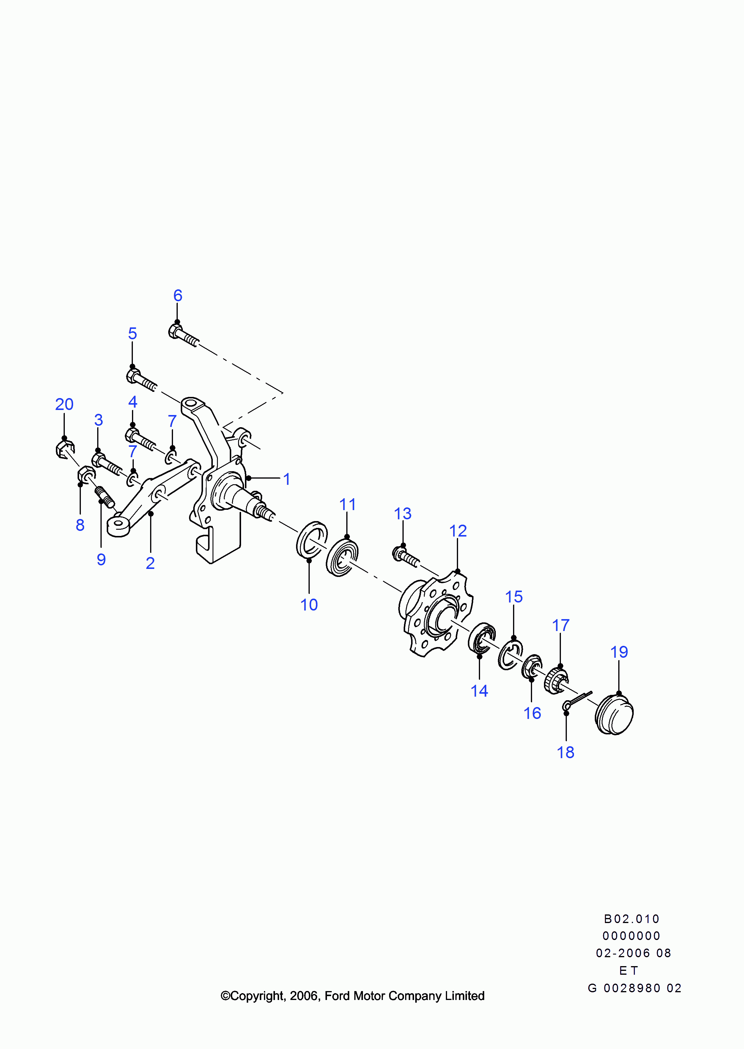 FORD 3 666 951 - Sada ložisek kol parts5.com