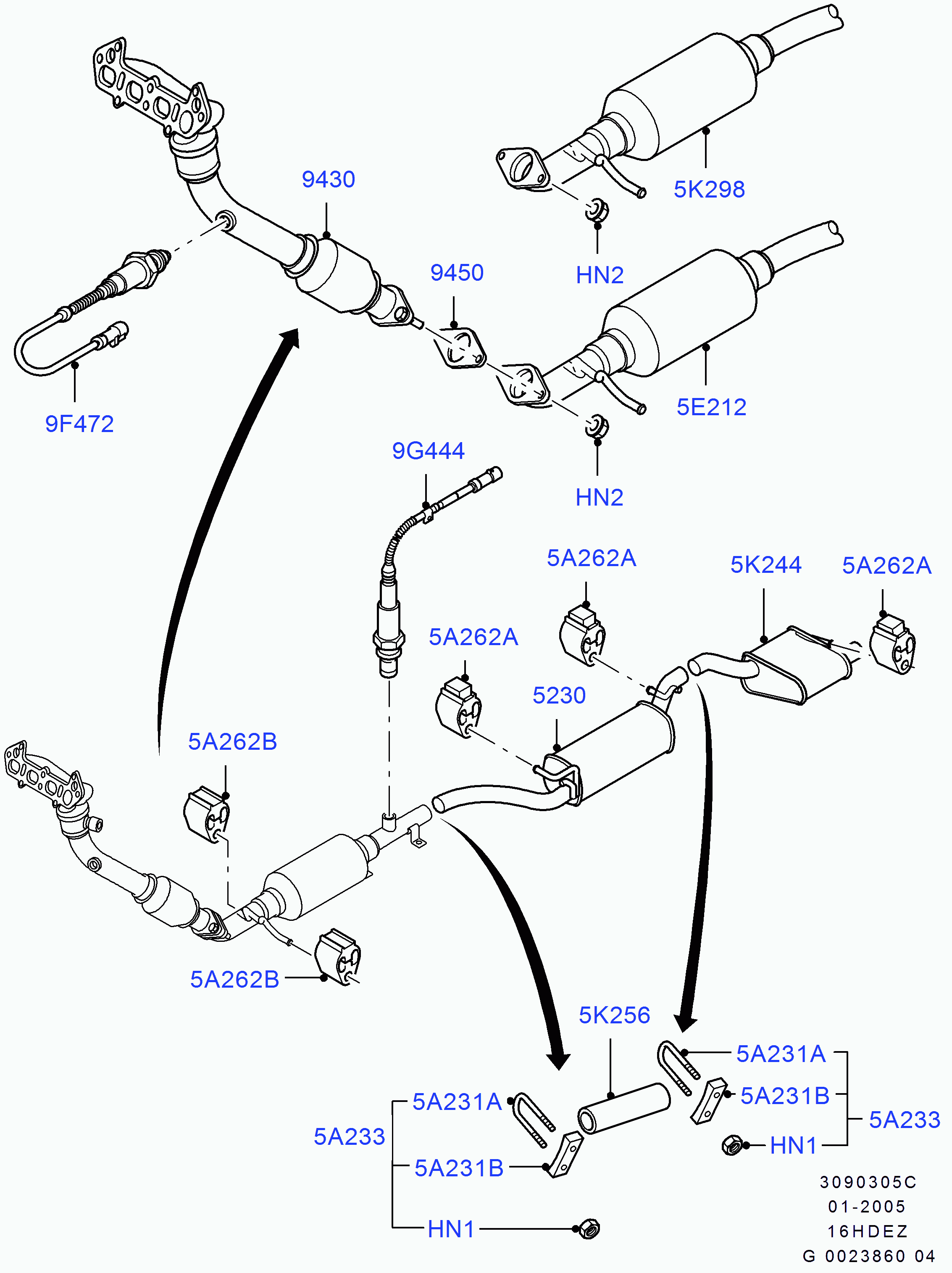 FORD 1 053 108 - Αισθητήρας λάμδα parts5.com