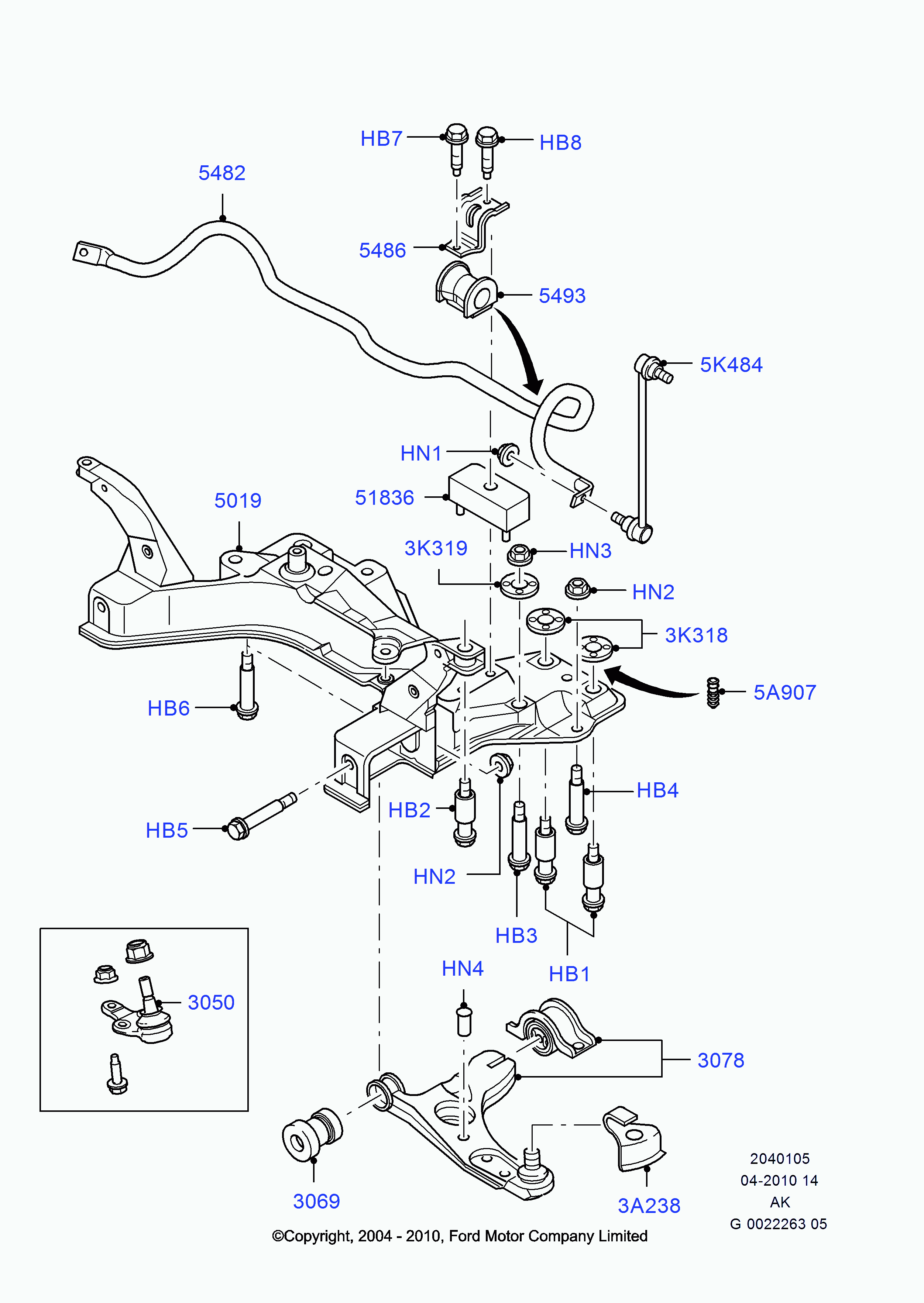 FORD 1207973* - Track Control Arm parts5.com