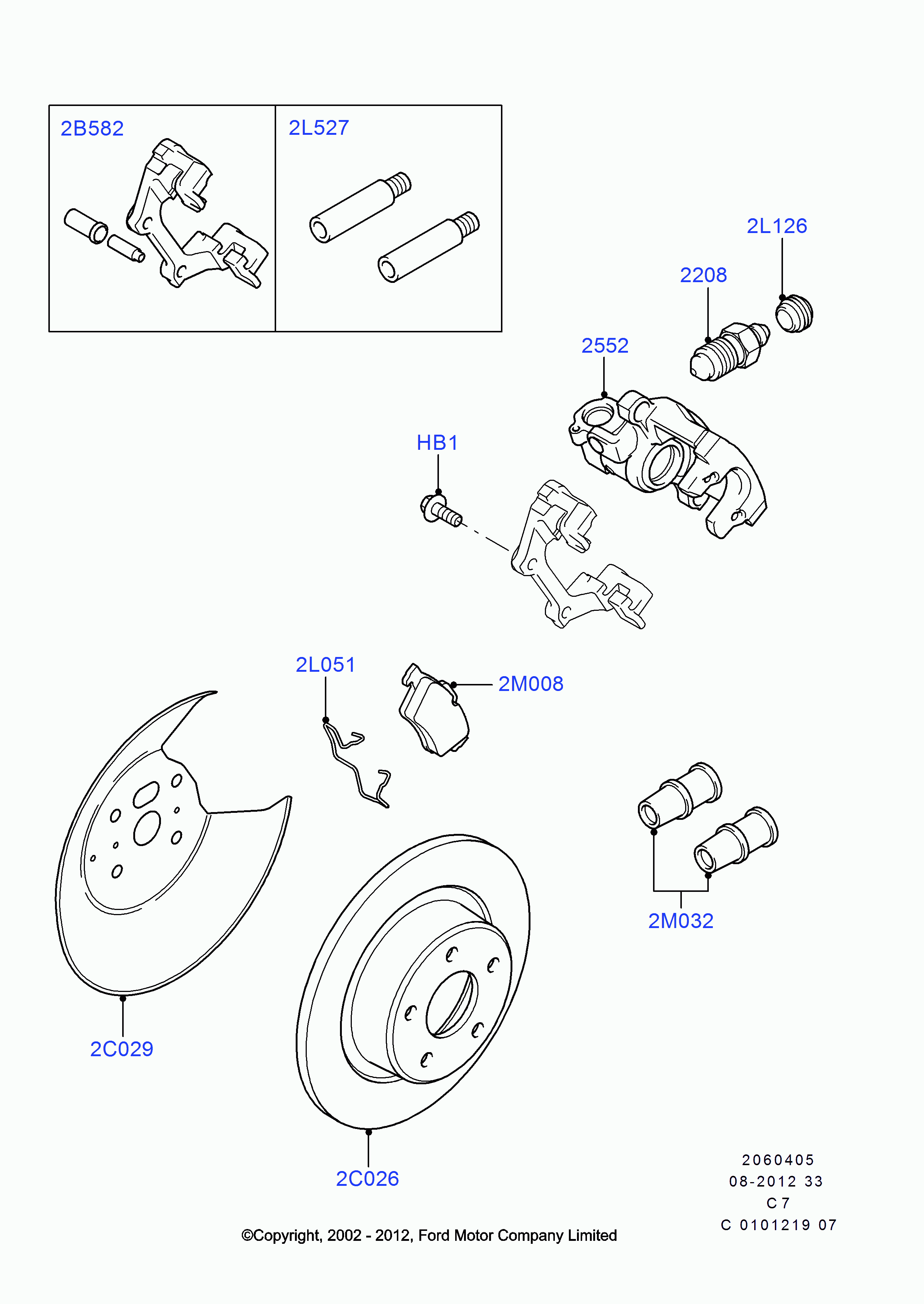 FORD 4 387 371 - Fékbetétkészlet, tárcsafék parts5.com