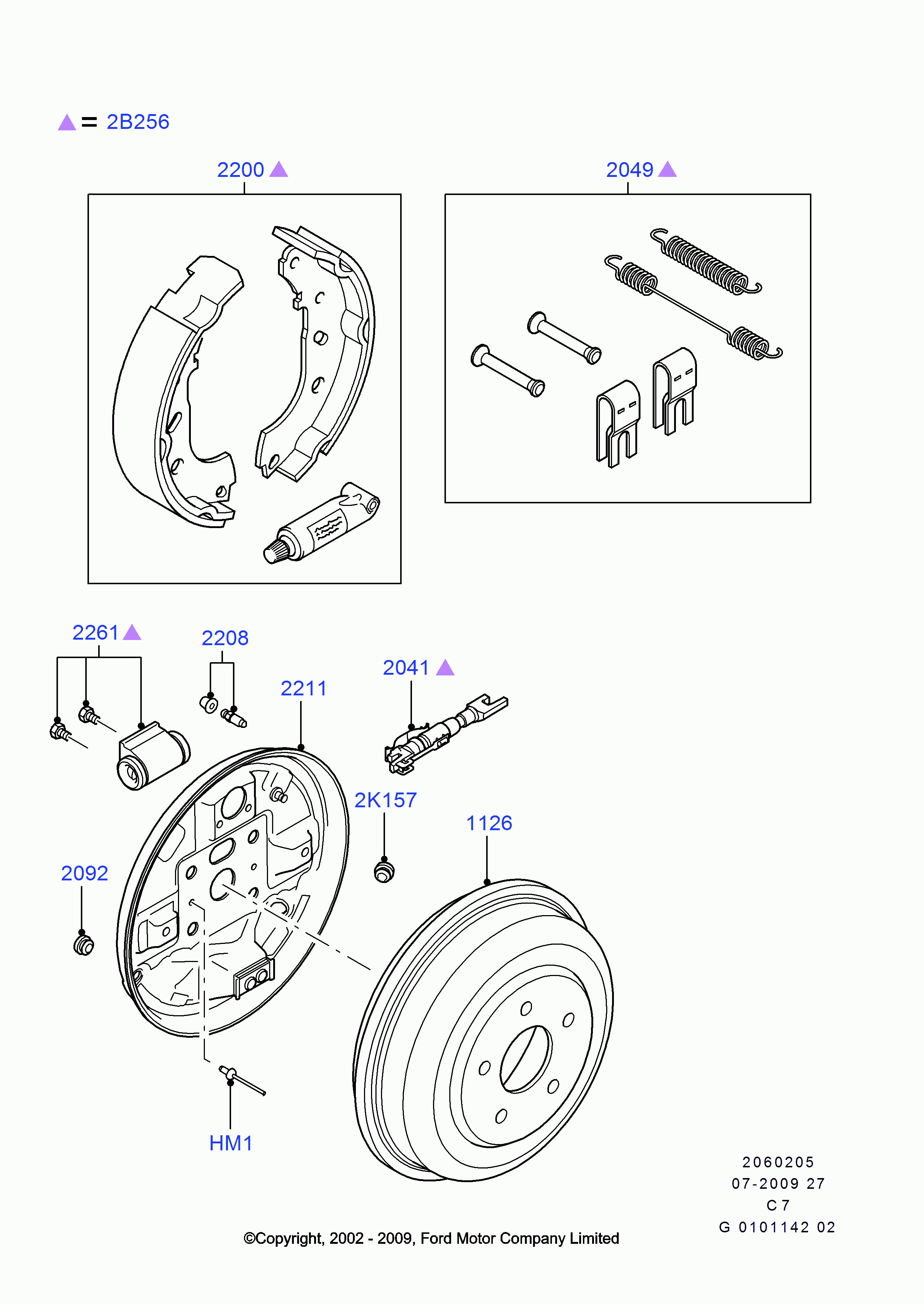 FORD 1511233 - Brake Shoe Set parts5.com