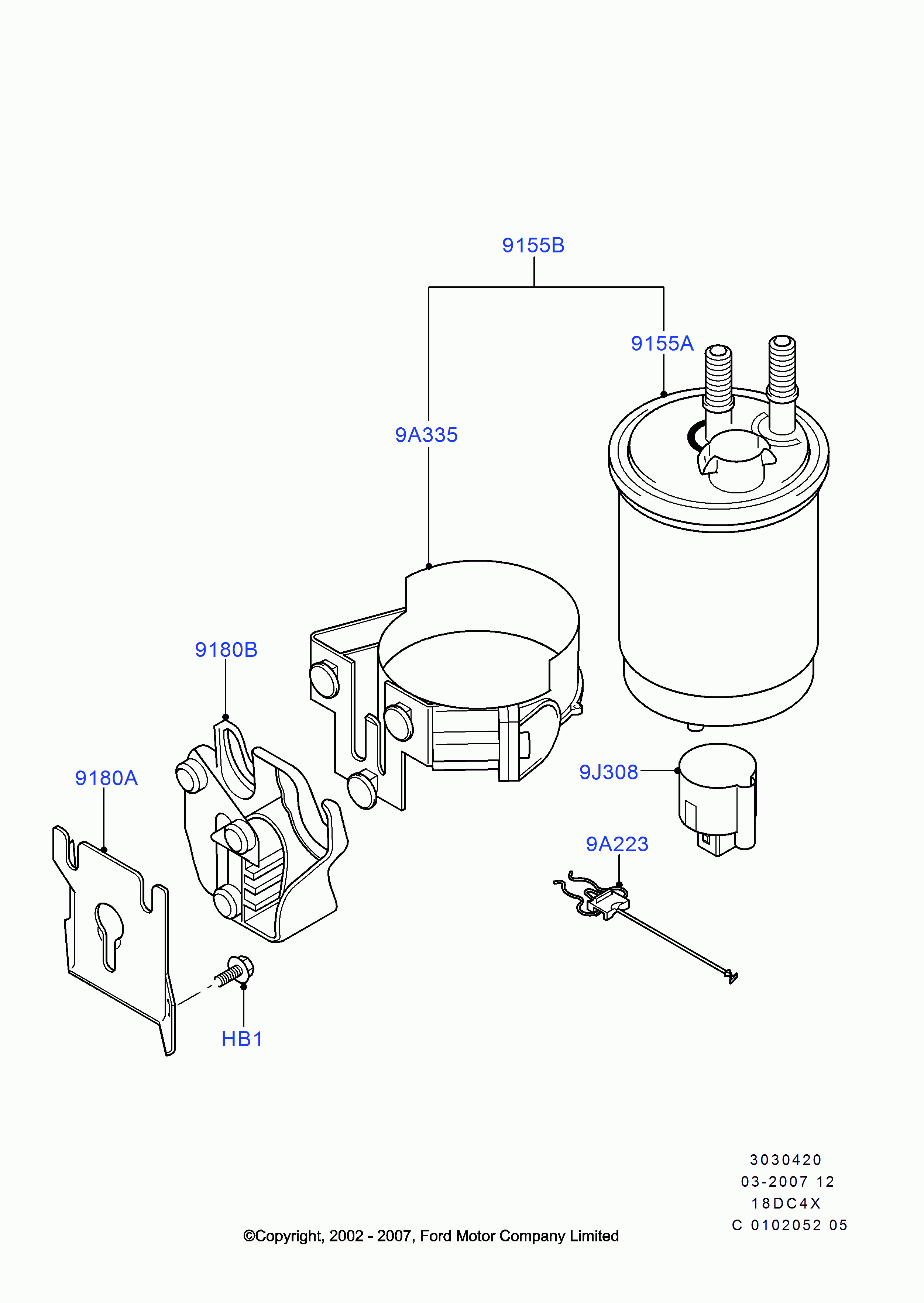 FORD 1480 495 - Filtru combustibil parts5.com