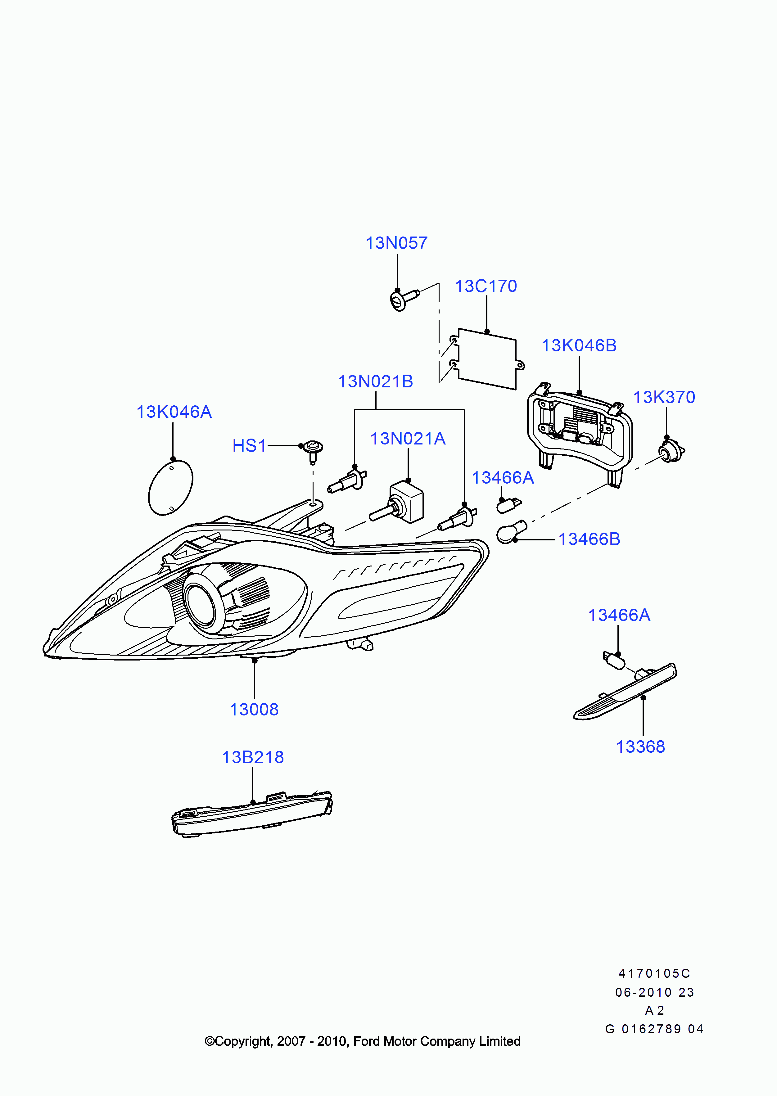 FORD 4 599 268 - Żarówka, reflektor dalekosiężny parts5.com