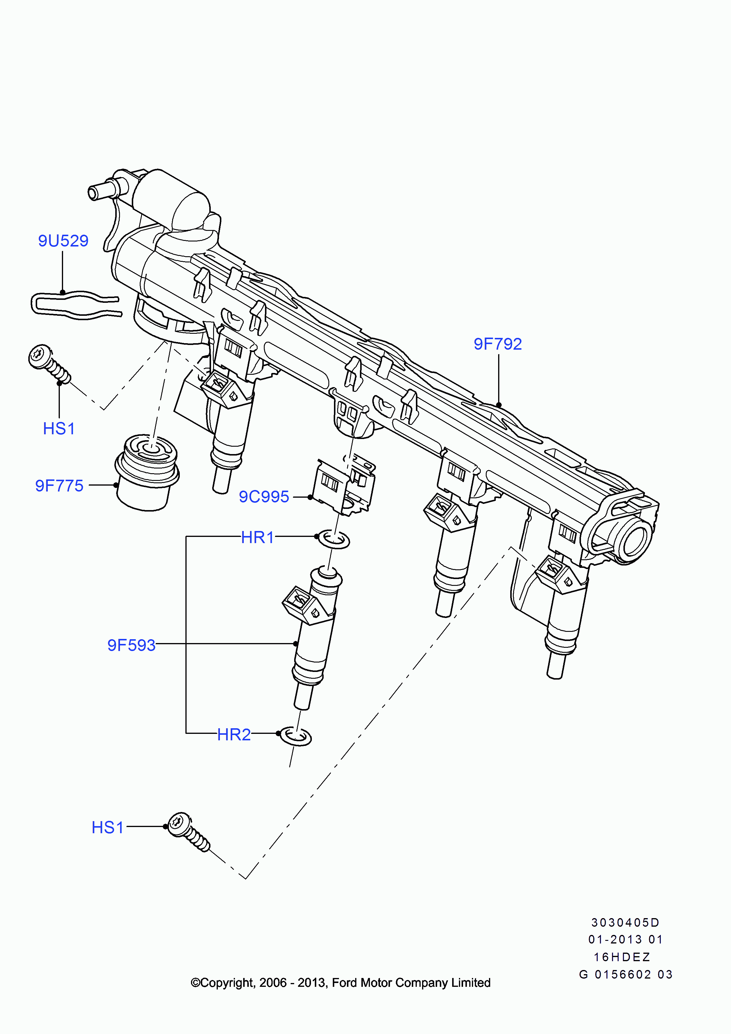 FORD 1 346 226 - Seal Ring, injector parts5.com