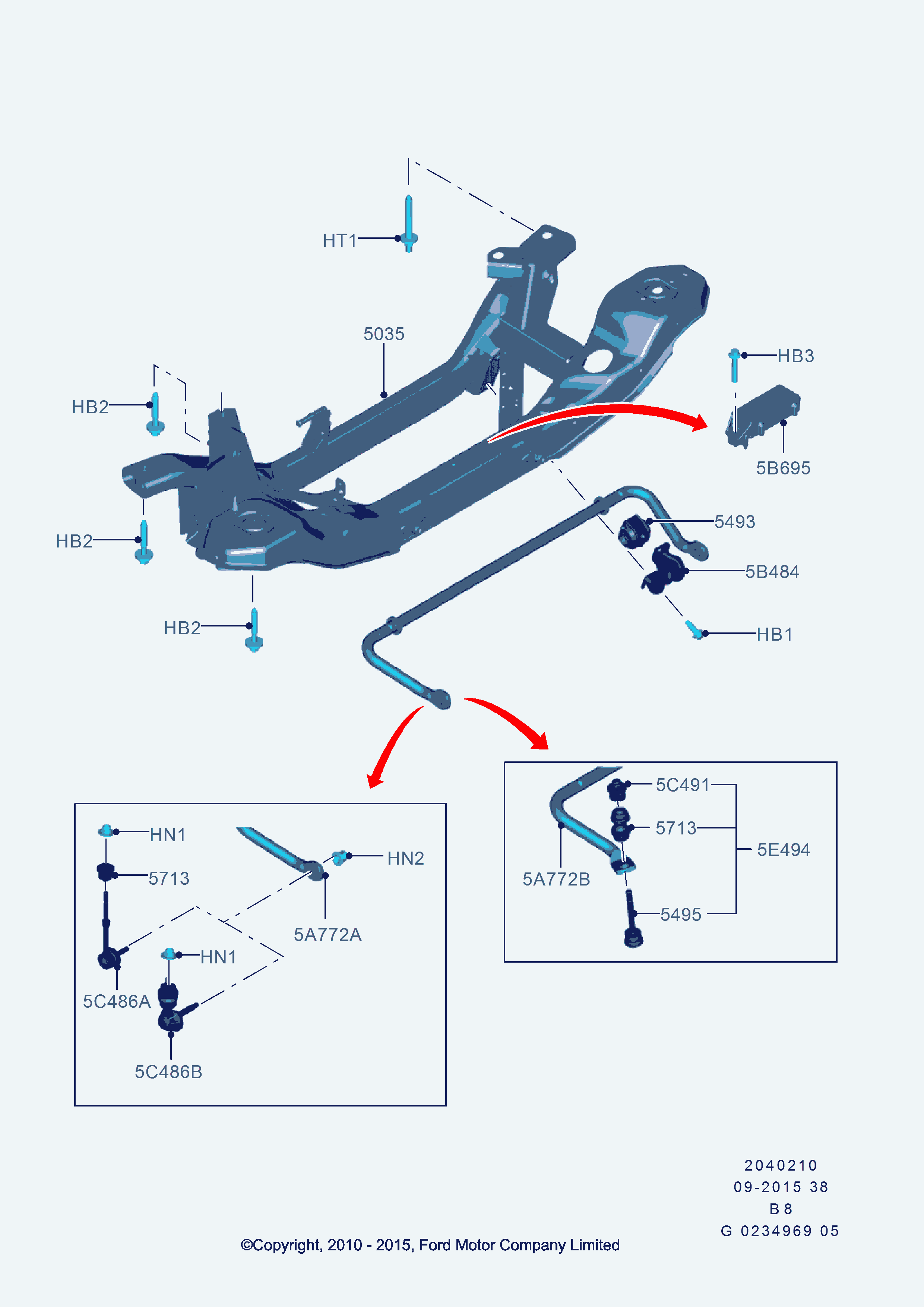 FORD 1424805 - Chit reparatie,bieleta antiruliu parts5.com