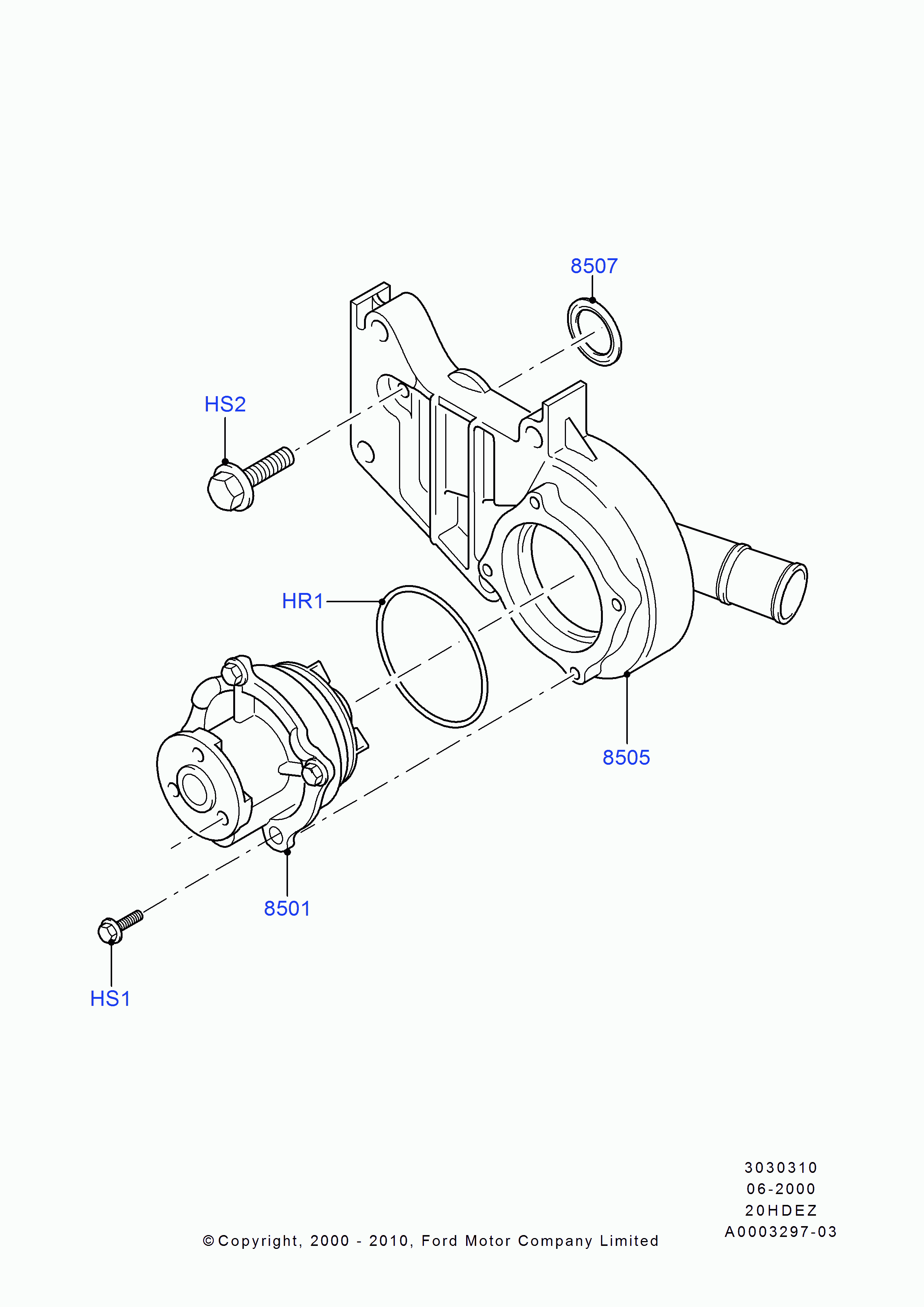 FORD 1067759 - Gasket, intake manifold parts5.com