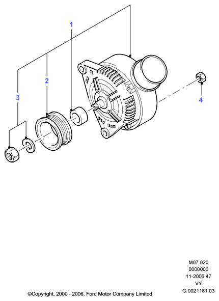 FORD 1 100 711 - Alternator parts5.com