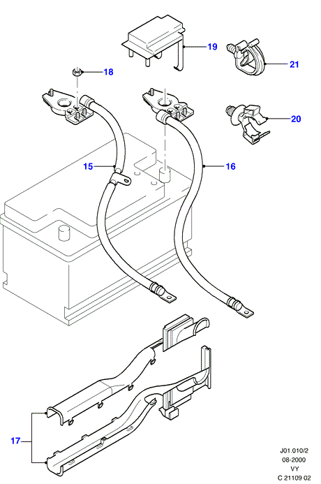 FORD 1917574 - Marş motoru aküsü parts5.com