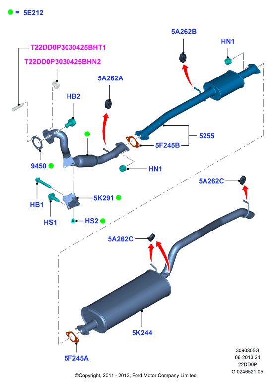 FORD 1146858 - Coussinet de palier, stabilisateur parts5.com