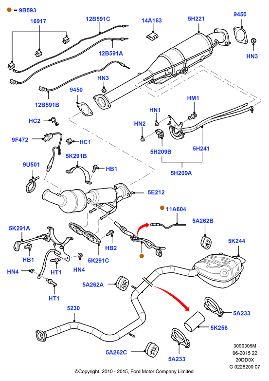 FORD 1 875 271 - Тръбна връзка, изпускателна система parts5.com