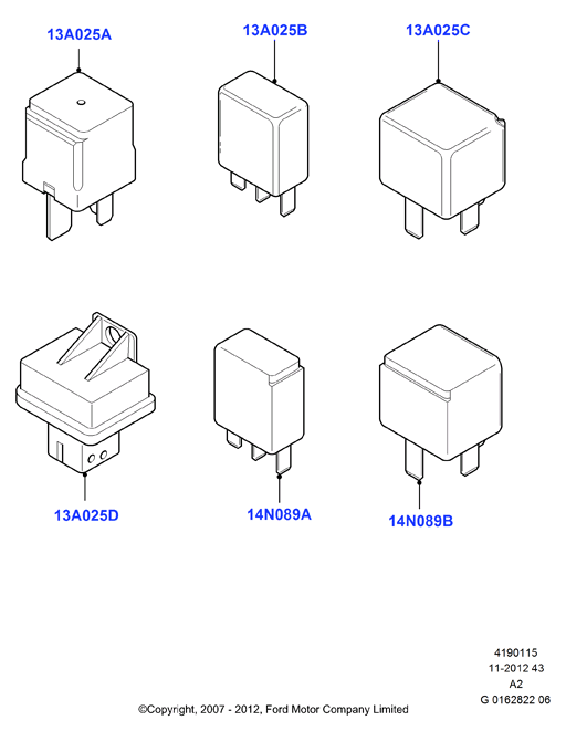 FORD 1433498 - Ρελέ, φώτα πορείας parts5.com