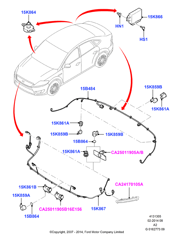 FORD 2 018 396 - Czujnik zbliżeniowy parts5.com