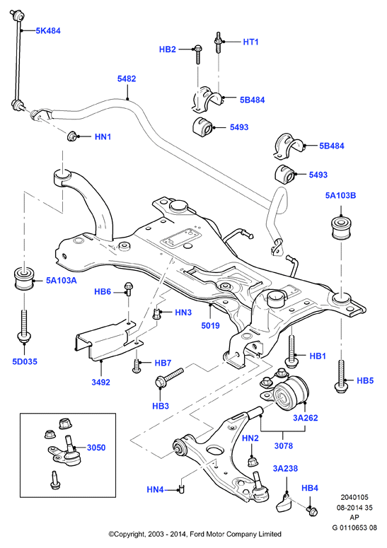 FORD 1420795 - Track Control Arm parts5.com