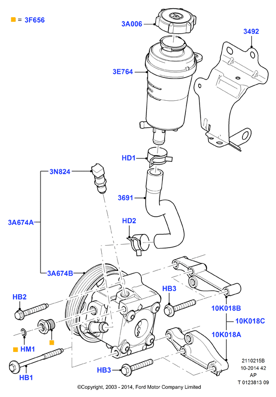 OM 1362652 - Hydraulic Pump, steering system parts5.com