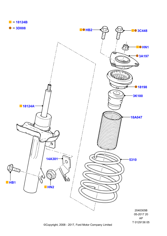 FORD 1619269 - Amortyzator parts5.com