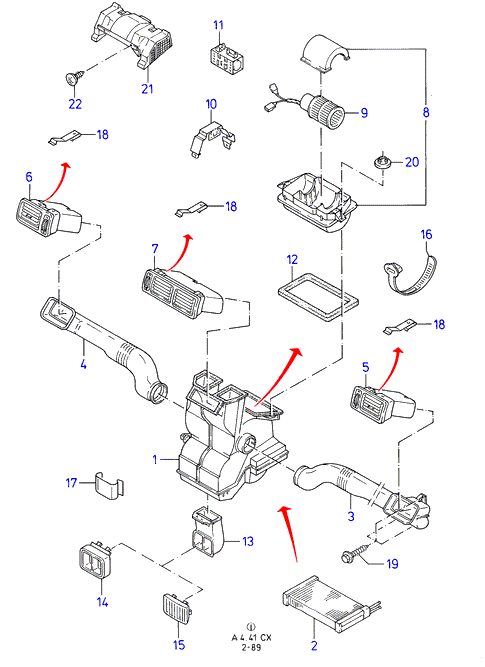 FORD 6 775 553 - Wymiennik ciepła, ogrzewanie wnętrza parts5.com