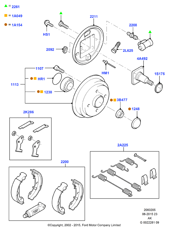 FORD 1201568 - Wheel hub, bearing Kit parts5.com