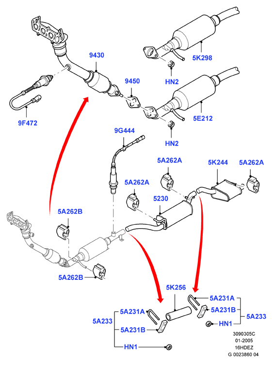 FORD 1 088 851 - Lambda sensörü parts5.com