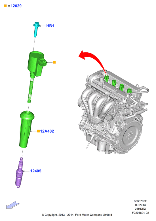 FORD 5158132 - Gyújtógyertya parts5.com