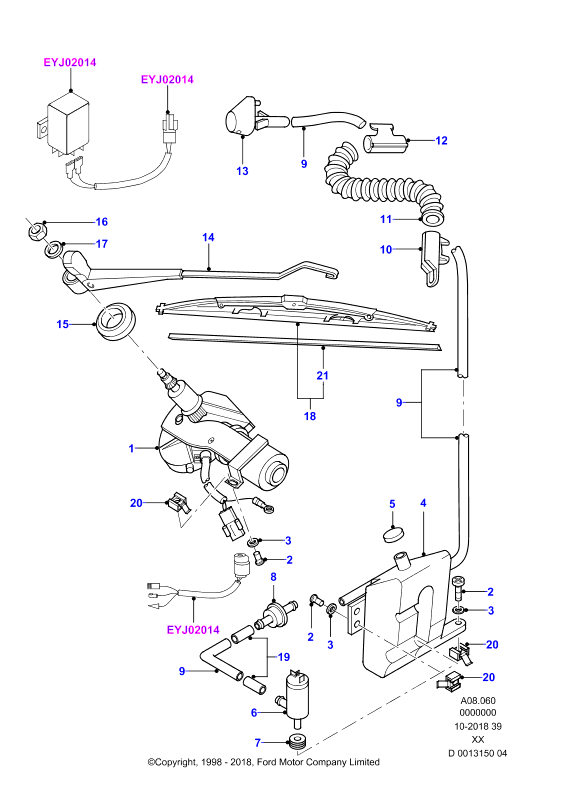 FORD 1714322 - Stieracia liżta parts5.com