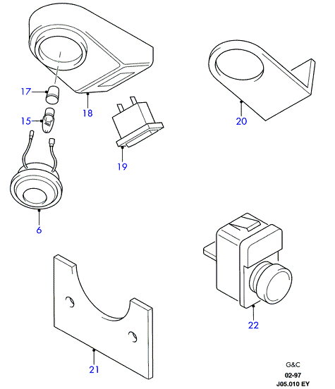 FORD 6 090 985 - Bec, lumini bord parts5.com