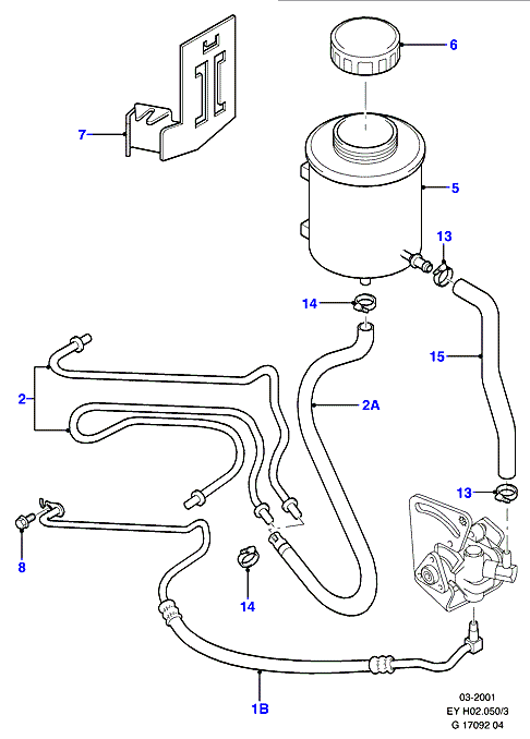 FORD 6742740 - Hydraulic Hose, steering system parts5.com