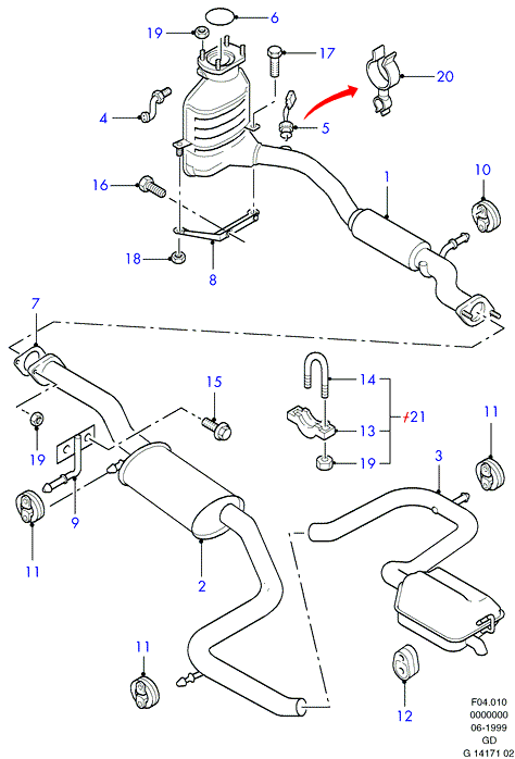 FORD 1 001 702 - Sonda Lambda parts5.com