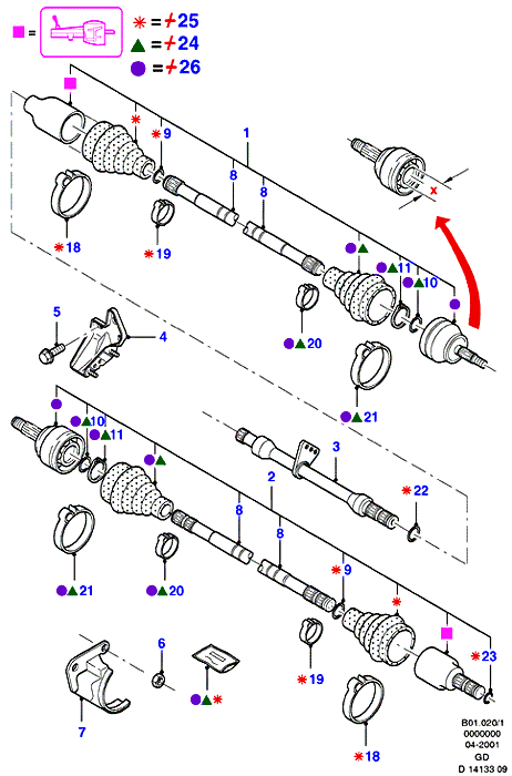 FORD 1133023 - Komplet kolesnega lezaja parts5.com