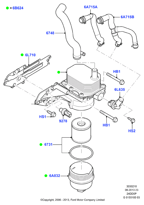 PEUGEOT 1717510 - Φίλτρο λαδιού parts5.com