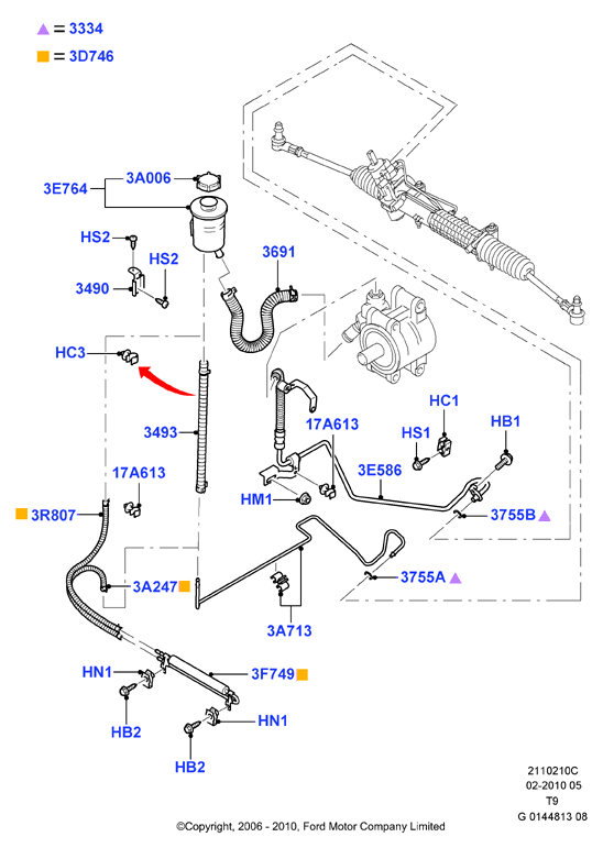 FORD 1212679 - Junta anular, tubería refrigerante parts5.com