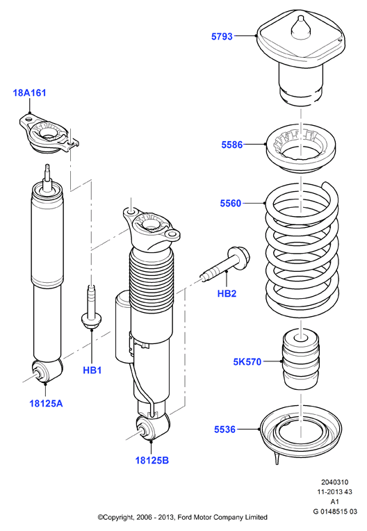 FORD 1437051 - Lożisko prużnej vzpery parts5.com