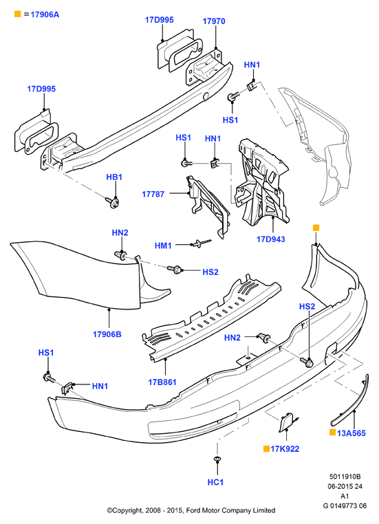 FORD 1 675 882 - Reflector parts5.com