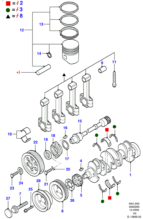 FORD 1069593 - Poulie, vilebrequin parts5.com