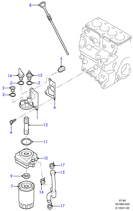 FORD 1318701 - Filtro de aceite parts5.com