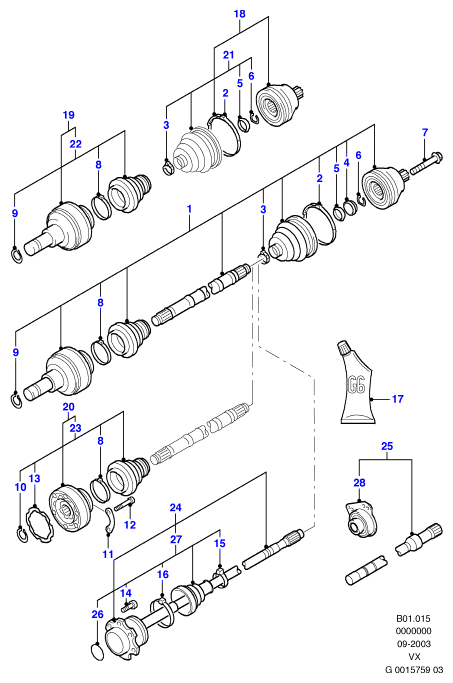 FORD 1 075 639 - Маншон, полуоска parts5.com