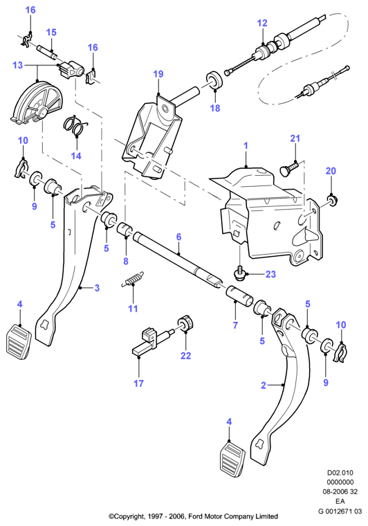 FORD 6189055 - Repair Kit, automatic clutch adjustment parts5.com