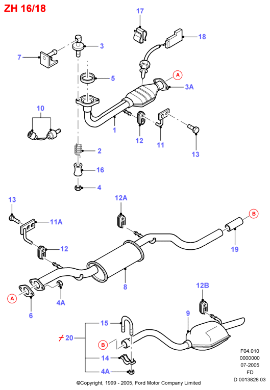 FORD 6 847 911 - Lambda sensörü parts5.com