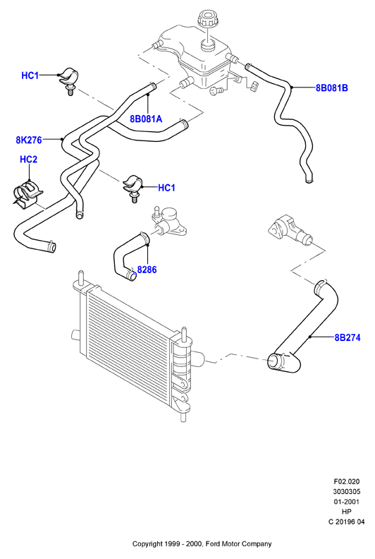 FORD 1037315 - Furtun radiator parts5.com