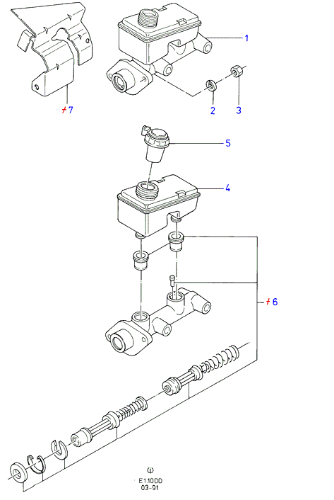 FORD 6118163 - Set reparatie, pompa centrala frana parts5.com