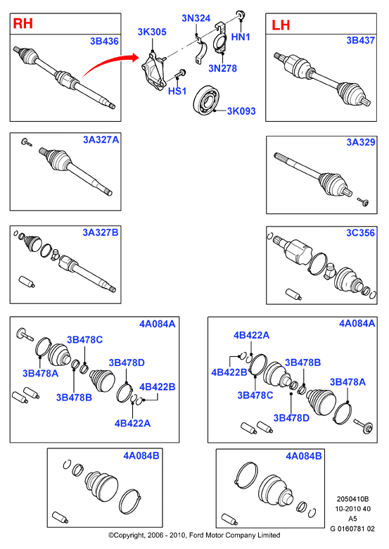 FORD 1685799 - Drive Shaft parts5.com